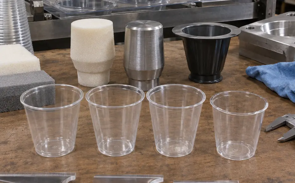 Image showing cup material flow